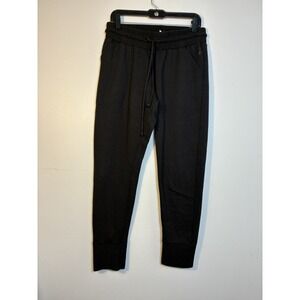 Free People Movement Sunny Skinny Sweatpants Black Women's L Pull On Pockets